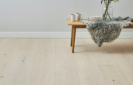 Ecru sustainable wood flooring