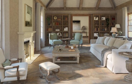 Champagney Lifestyle image showing country home lounge