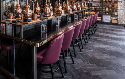 Manchester Gin Distillery showing Woodworks by Ted Todd Herringbone Floor