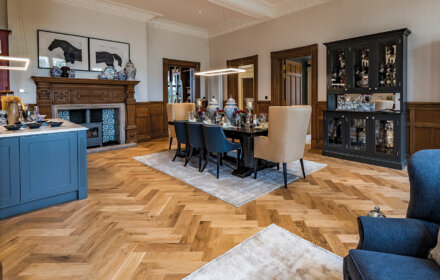 Haseley Manor featuring Sandbank Herringbone Wood Floor