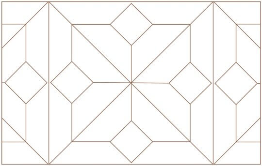Parquet De Chevney swatch drawing