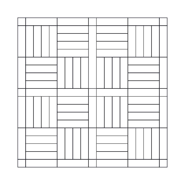 5-BLOCK BASKET WEAVE WITH SQUARE INSERT