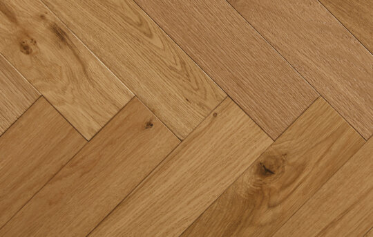 Almond herringbone wood flooring swatch