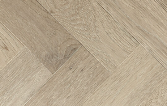 Cashmere herringbone wood flooring swatch