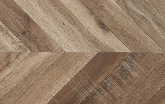 Hoxton chevron wood flooring swatch