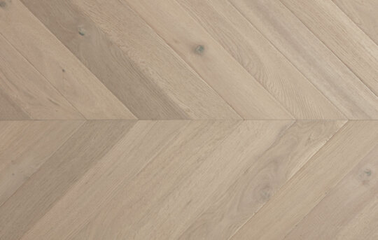 Raw Cotton Chevron wood flooring swatch