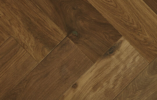 Truffle herringbone wood flooring swatch