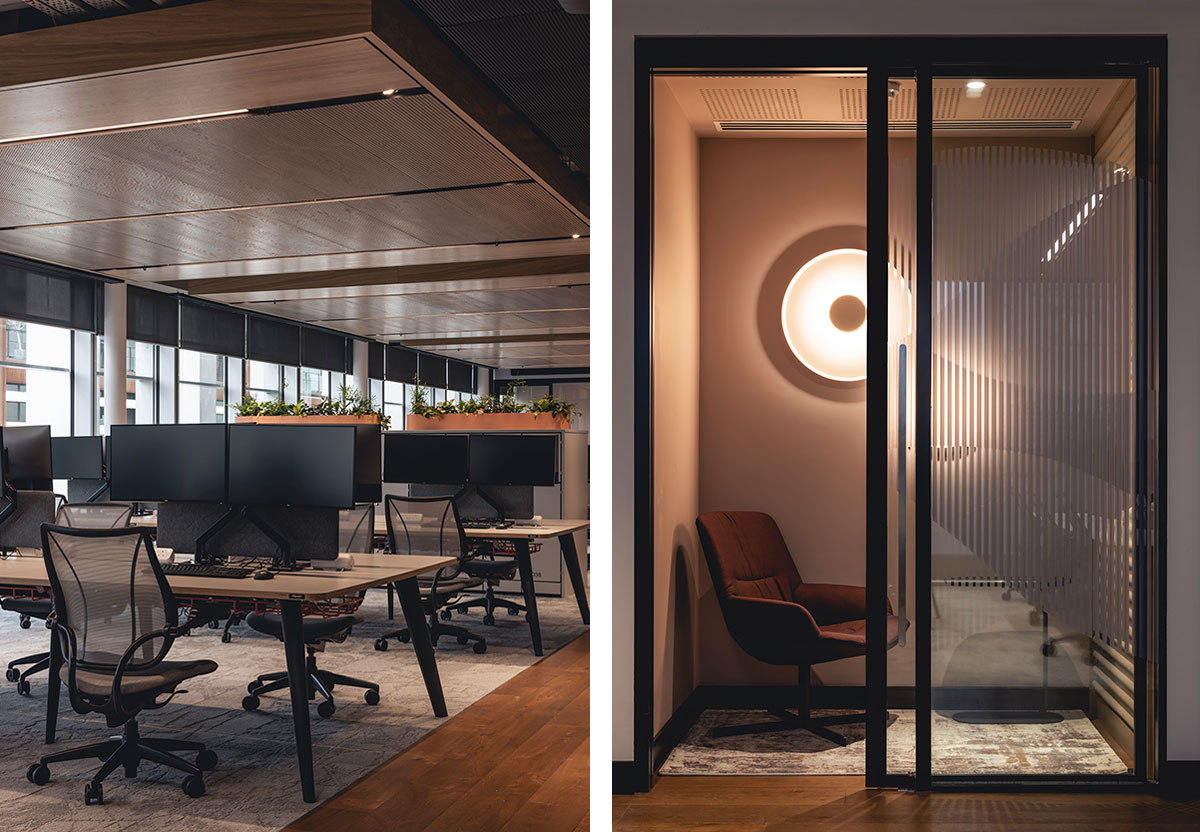 Various internal office spaces for Astra Zeneca HQ 