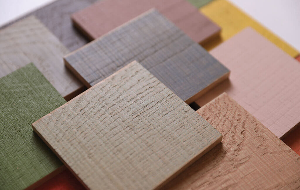 Bold Surfaces colour picture with square wood colour samples new