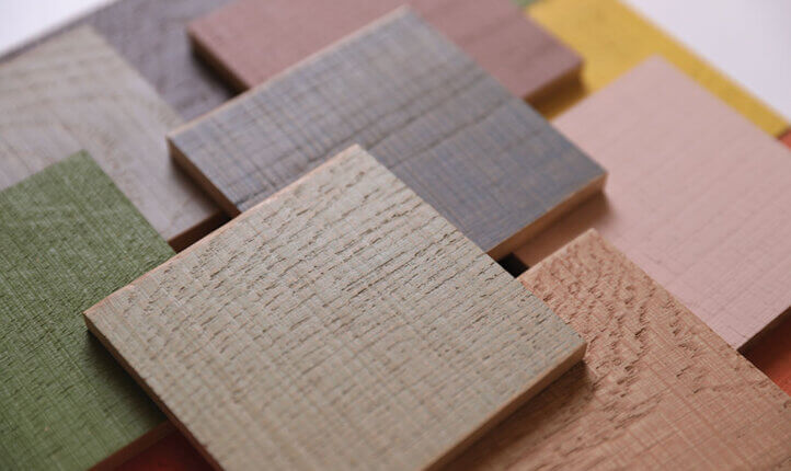 Bold Surfaces colour picture with square wood colour samples new