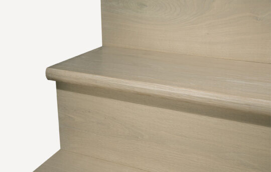 Tread and riser image with 30mm bullnose. Full image shown handfinished as Coast.