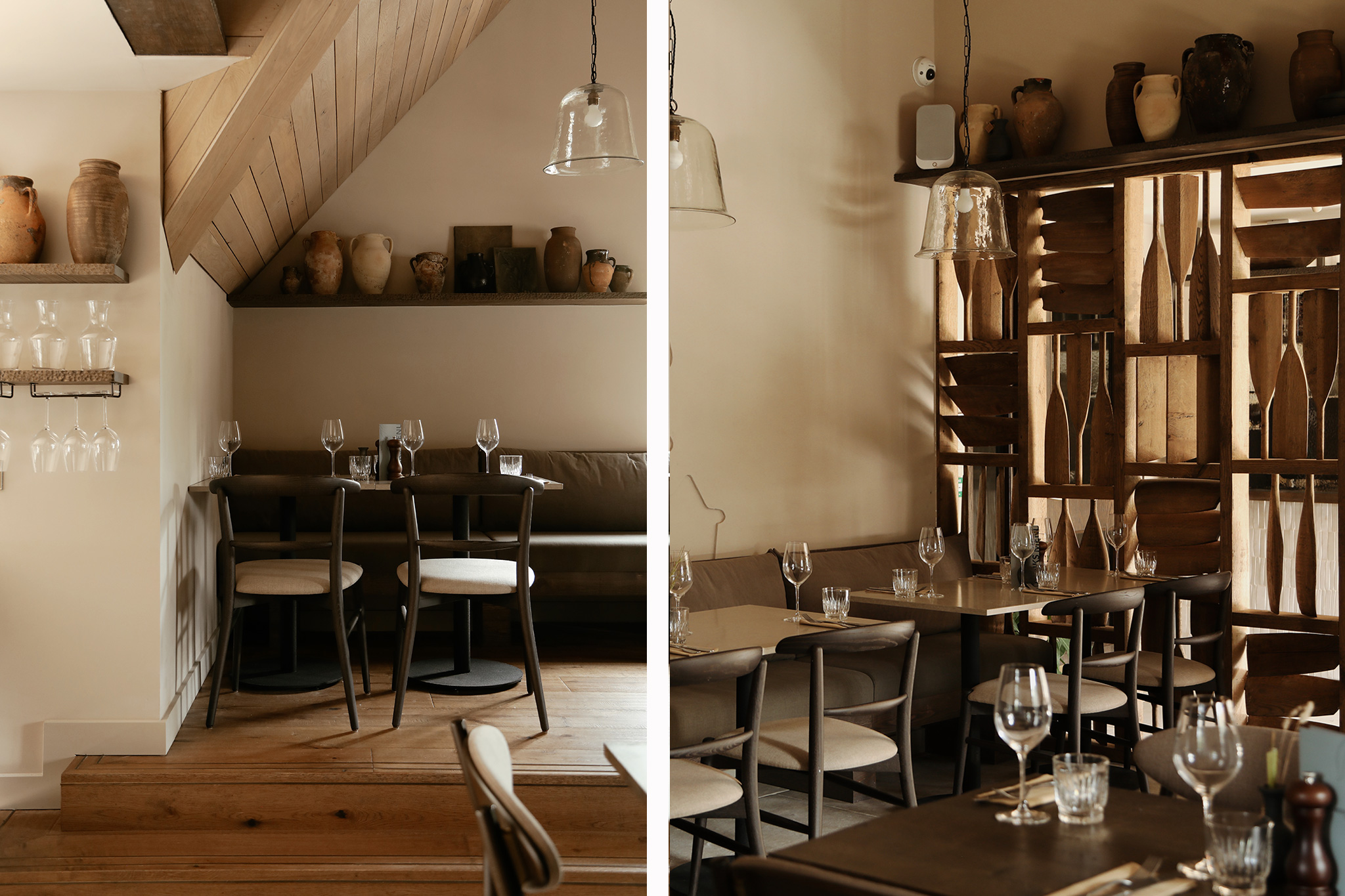 The Boathouse Cafe interior featuring Husk Wood Flooring